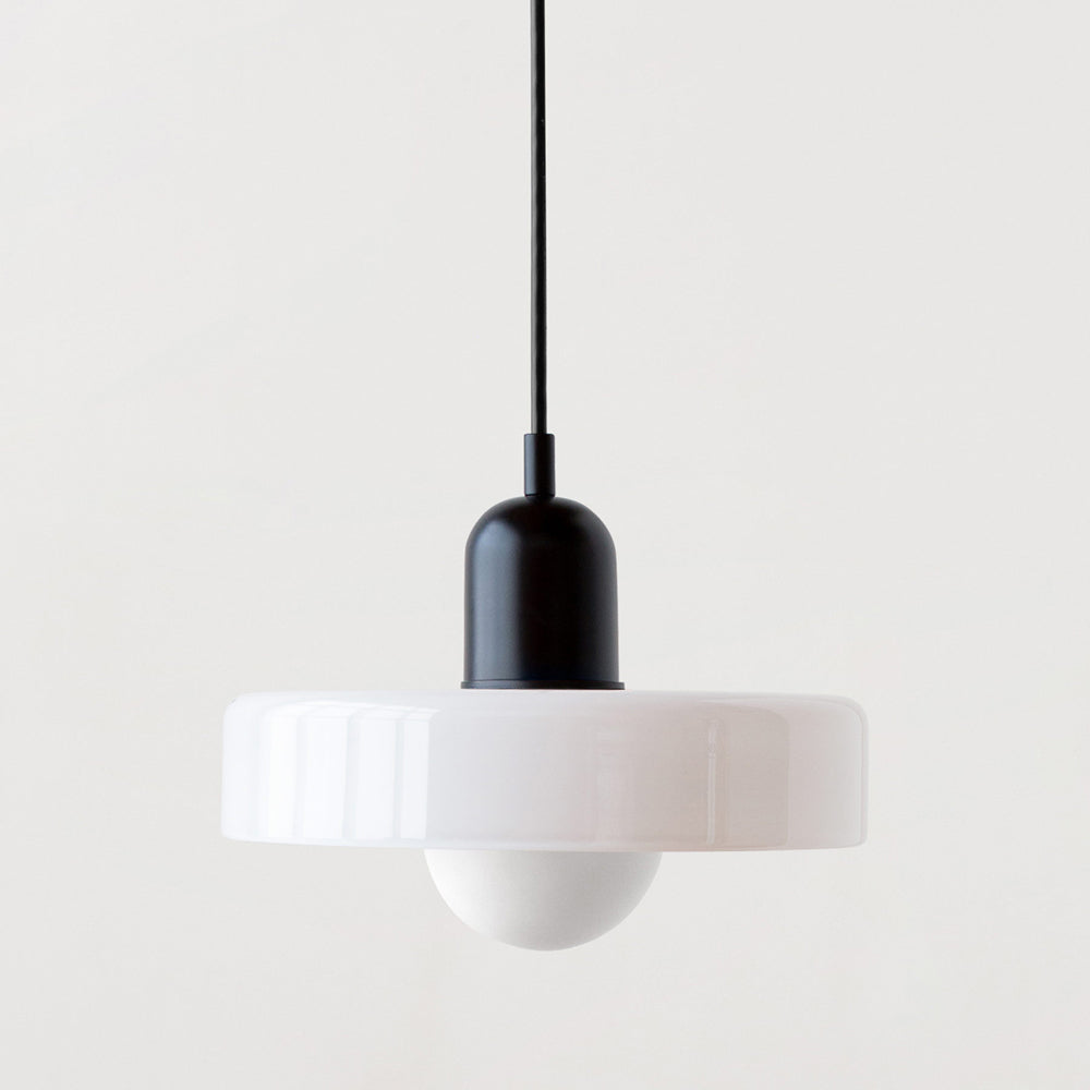 Bauhaus Pendelleuchte | Hängelampe aus Glas für Esszimmer 10