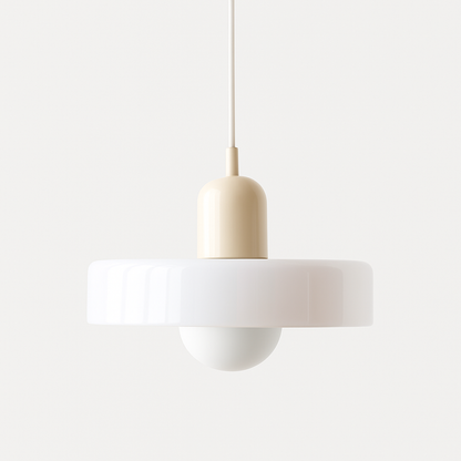 Bauhaus Pendelleuchte | Hängelampe aus Glas für Esszimmer 12