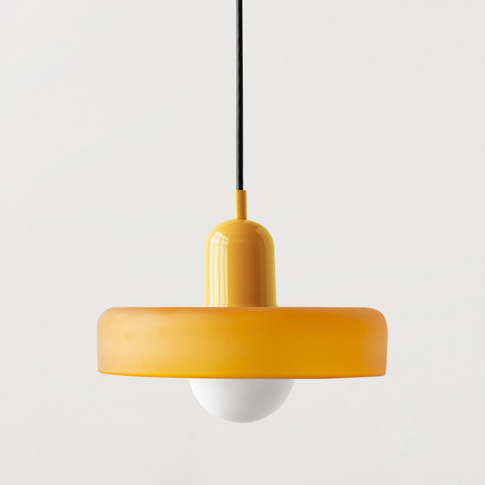 Bauhaus Pendelleuchte | Hängelampe aus Glas für Esszimmer 16