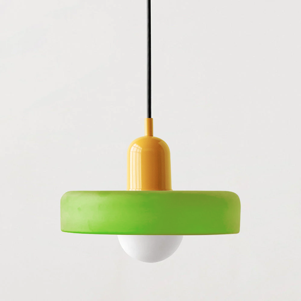 Bauhaus Pendelleuchte | Hängelampe aus Glas für Esszimmer 17