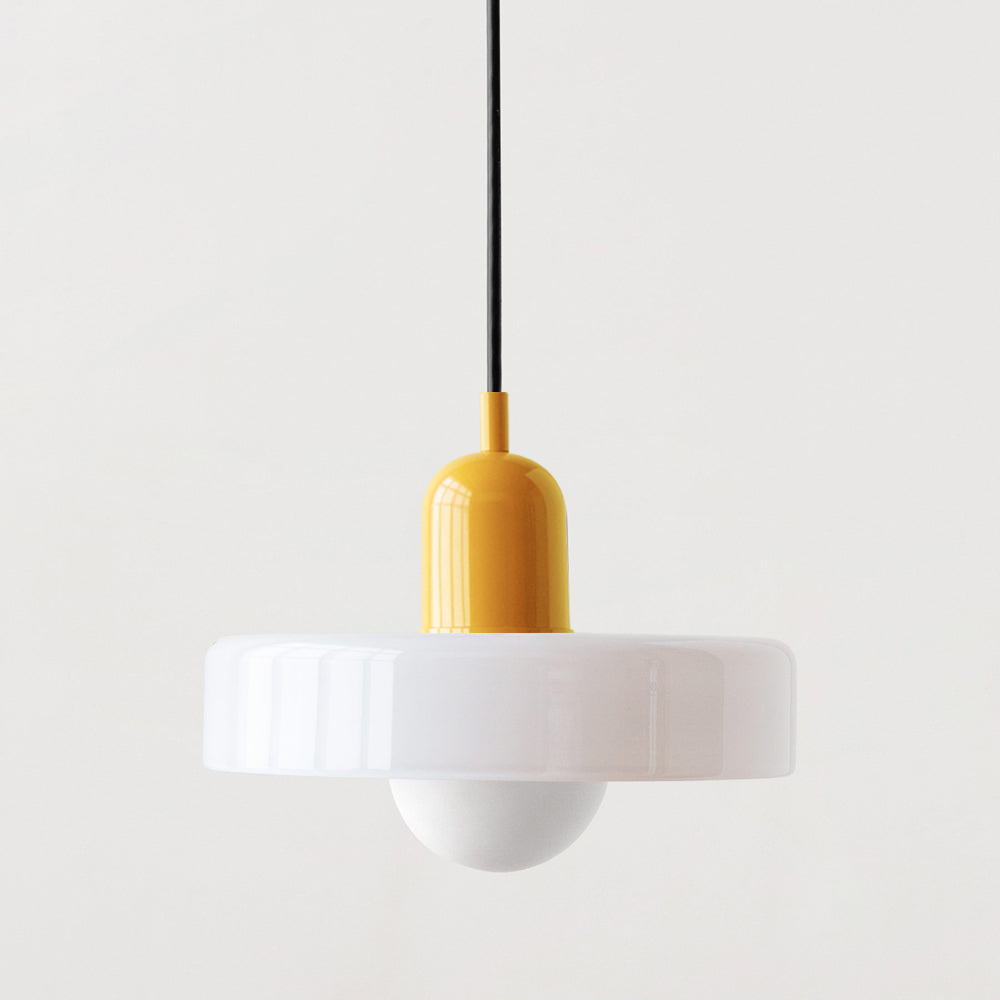 Bauhaus Pendelleuchte | Hängelampe aus Glas für Esszimmer 19