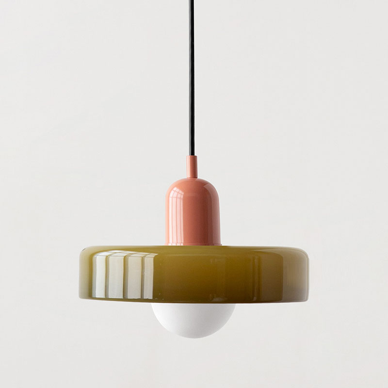 Bauhaus Pendelleuchte | Hängelampe aus Glas für Esszimmer 26