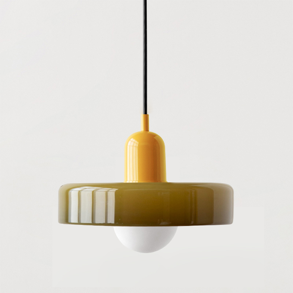 Bauhaus Pendelleuchte | Hängelampe aus Glas für Esszimmer 28