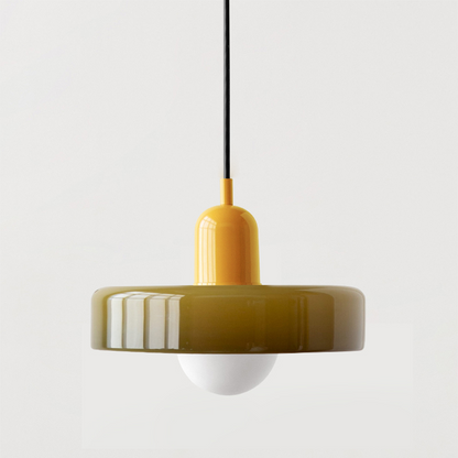 Bauhaus Pendelleuchte | Hängelampe aus Glas für Esszimmer 28