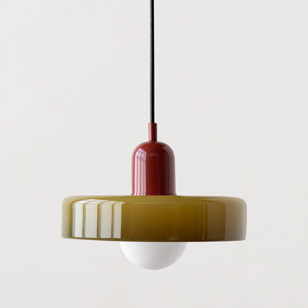 Bauhaus Pendelleuchte | Hängelampe aus Glas für Esszimmer 29
