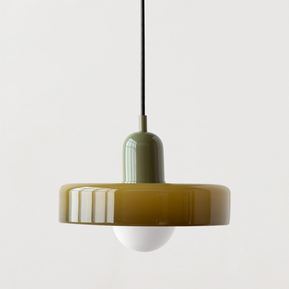 Bauhaus Pendelleuchte | Hängelampe aus Glas für Esszimmer 9
