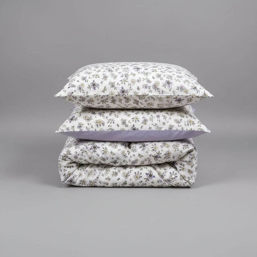 Dewn | Weiche Bettdecke mit Blumenmuster für Sommer und Winter