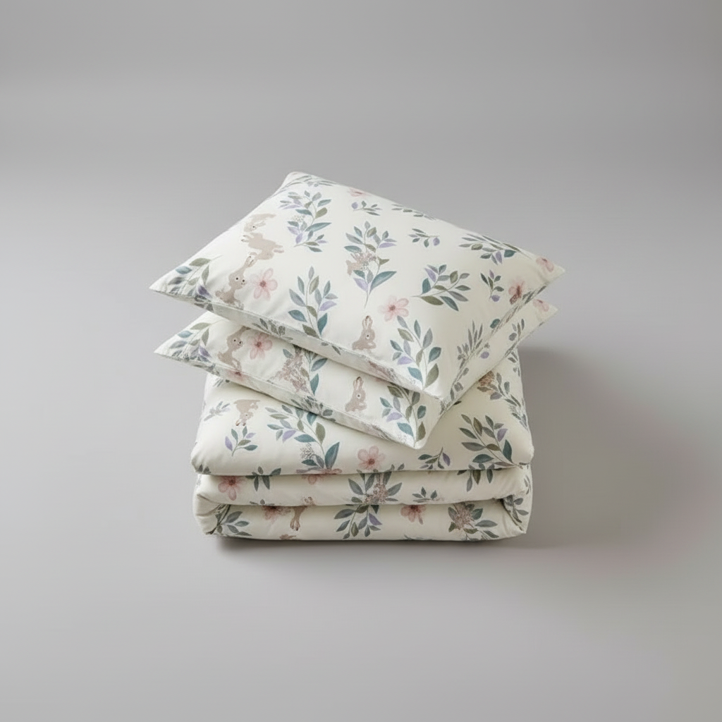 Dewn | Weiche Bettdecke mit Blumenmuster für Sommer und Winter