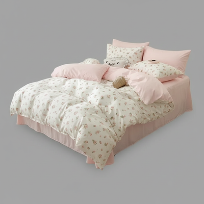Dewn | Weiche Bettdecke mit Blumenmuster für Sommer und Winter