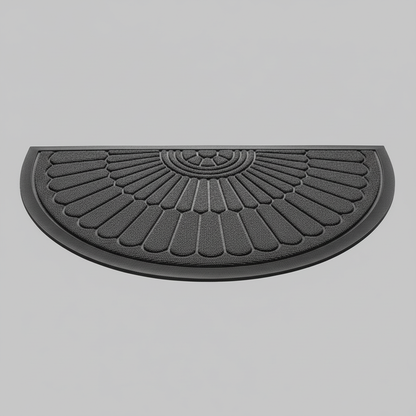 Gummi-Fußmatte Rutschfest Schwarz | Schmutzfangmatte 40x60 cm